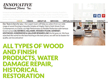 Tablet Screenshot of innovativehardwoods.com